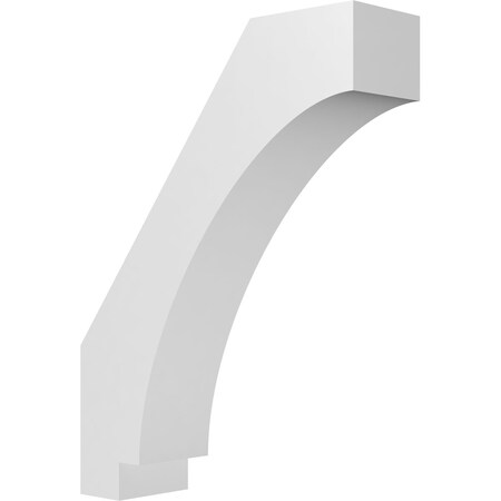 Ekena Millwork 3 1/2-in. W x 12-in. D x 16-in. H Imperial Architectural Grade PVC Knee Brace BRCP035X12X16IMP